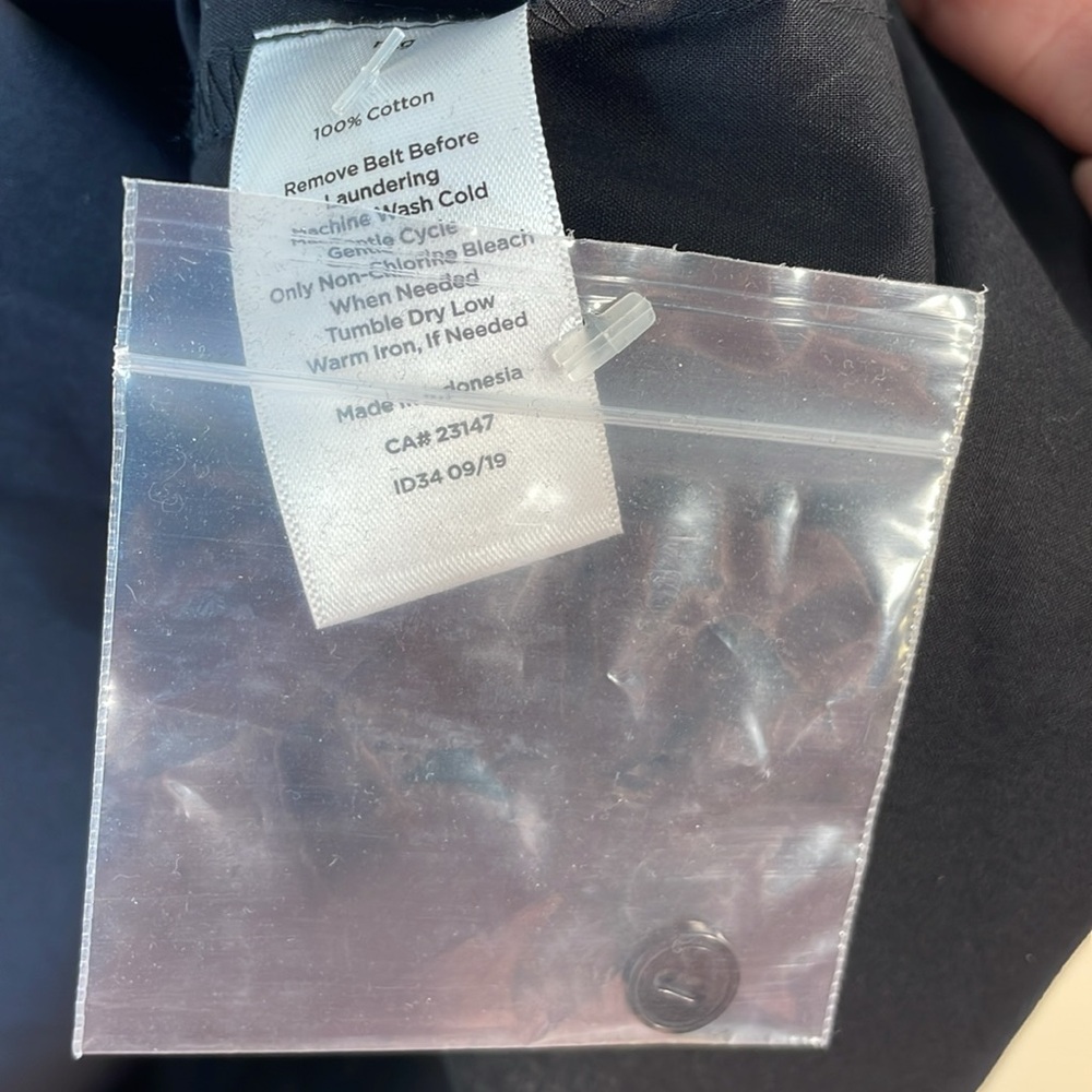 Talbots Full Button Down Cotton Belted Pocketed S… - image 7